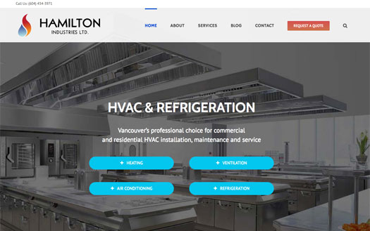 Hamilton Industries website