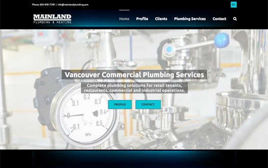Mainland Plumbing and Heating Website