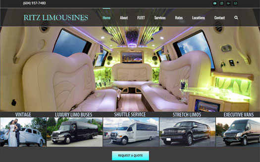Ritz Limousines WordPress Website